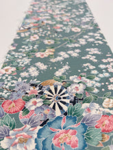 画像をギャラリービューアに読み込む, 錆浅葱色花車模様【ティアード】