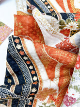画像をギャラリービューアに読み込む, 七宝地紋に破れ色紙古典柄模様【長丈シュッケニ】