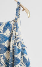 画像をギャラリービューアに読み込む, 幾何学蝶模様縮緬【サイドギャザーワンピース】