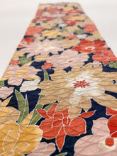 画像をギャラリービューアに読み込む, 芝地紋に大花尽くし模様