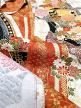 画像をギャラリービューアに読み込む, 七宝地紋に破れ色紙古典柄模様【長丈シュッケニ】