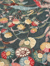 画像をギャラリービューアに読み込む, 膨れ織り草花風景模様 【サイドギャザーワンピース】