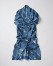 画像をギャラリービューアに読み込む, のり散らし模様に飛び花柄模様【六つ釦】