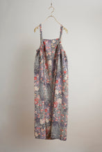 画像をギャラリービューアに読み込む, 縮緬・御所車草花模様【サイドギャザーワンピース】