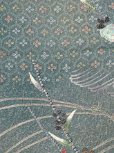 画像をギャラリービューアに読み込む, のり散らし地紋に古典錆浅葱色暈し【四つ釦】