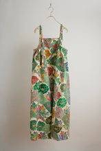 画像をギャラリービューアに読み込む, 鬼しぼ縮緬・花青海波亀甲吉祥模様【サイドギャザーワンピース】