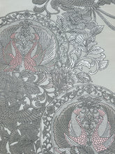 画像をギャラリービューアに読み込む, 唐織麗彩花鳥模様プラチナ箔【ケニショ・小】