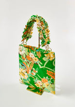 画像をギャラリービューアに読み込む, 荒波地紋に牡丹梅撫子草花模様【ギャザートート】②