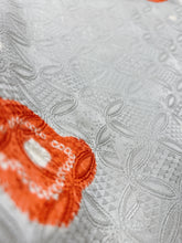 画像をギャラリービューアに読み込む, 七宝地紋に絞り絵【シュッケニ】