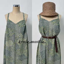 画像をギャラリービューアに読み込む, 鬼しぼ縮緬ちりめん・更紗模様【サイドギャザーワンピース】