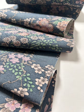 画像をギャラリービューアに読み込む, 流水に草花人物模様・紬【S】