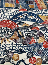 画像をギャラリービューアに読み込む, 型染風景花紋模様【L】