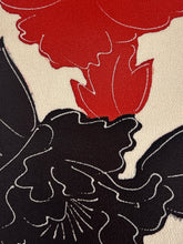 画像をギャラリービューアに読み込む, 鬼しぼ縮緬・大花模様【サイドギャザーワンピース】