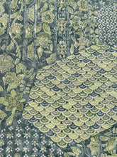 画像をギャラリービューアに読み込む, 鬼しぼ縮緬ちりめん・更紗模様【サイドギャザーワンピース】