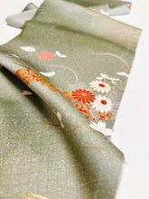 画像をギャラリービューアに読み込む, 菱地紋に変わり絵花模様【サイドギャザーワンピース】