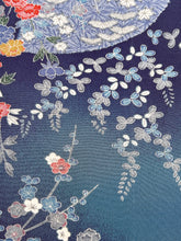 画像をギャラリービューアに読み込む, 縮緬地に四季の草花模様【長丈シュッケニ】