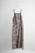 画像をギャラリービューアに読み込む, 菊菖蒲草花白線模様【サイドギャザーワンピース】