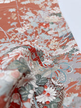 画像をギャラリービューアに読み込む, 銀彩金彩扇花模様【四つ釦】