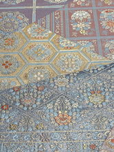 画像をギャラリービューアに読み込む, 切ばめ亀甲天上井格子草花模様①【ケニガマ・小】