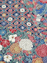 画像をギャラリービューアに読み込む, 切りばめ流水菖蒲松笹花模様【ティアード】