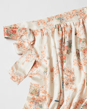 画像をギャラリービューアに読み込む, 屏風に四季の草花模様枝梅模様【ギャザータイプ】(新商品)