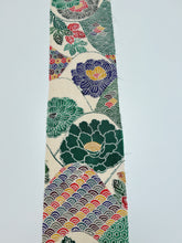 画像をギャラリービューアに読み込む, 鬼しぼ縮緬・花青海波亀甲吉祥模様【サイドギャザーワンピース】