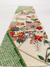 画像をギャラリービューアに読み込む, 柵に四季の草花模様・縮緬