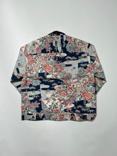 画像をギャラリービューアに読み込む, 牡丹に梅松雲鳥模様紬【ケニジャン】