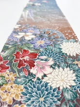 画像をギャラリービューアに読み込む, 鬼しぼ縮緬四季草花模様【サイドギャザーワンピース】