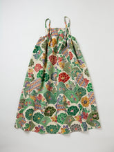 画像をギャラリービューアに読み込む, 鬼しぼ縮緬・花青海波亀甲吉祥模様【サイドギャザーワンピース】