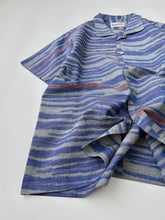 画像をギャラリービューアに読み込む, 乱れ横縞の紬着物【S・絹】