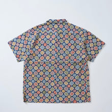 画像をギャラリービューアに読み込む, 格子囲みの松竹梅模様【L・化繊】