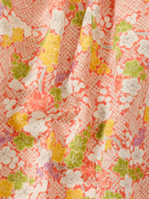 画像をギャラリービューアに読み込む, 金通し扇地紋に梅模様【絹】