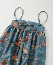 画像をギャラリービューアに読み込む, 流水に菊橘さくら桔梗模様【化繊】