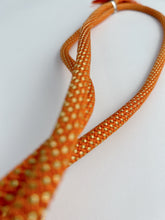 画像をギャラリービューアに読み込む, 濃い橙金糸変わり組【松】