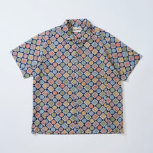 画像をギャラリービューアに読み込む, 格子囲みの松竹梅模様【L・化繊】