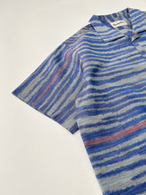 画像をギャラリービューアに読み込む, 乱れ横縞の紬着物【S・絹】