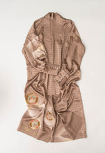 画像をギャラリービューアに読み込む, 暈し格子総地紋模様【六つ釦】