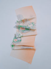 画像をギャラリービューアに読み込む, 雪輪に草花模様暈し色【四つ釦】