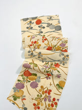 画像をギャラリービューアに読み込む, 芝草地紋に草花模様金彩縁【四つ釦】