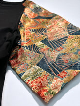 画像をギャラリービューアに読み込む, 柴草梅楓地紋に扇尽くし古典模様【L】