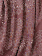 画像をギャラリービューアに読み込む, 雲取に籠目・花模様【絹】