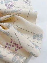 画像をギャラリービューアに読み込む, 芝地紋に枝葉模様【六つ釦】