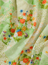 画像をギャラリービューアに読み込む, 石畳に花束模様【化繊】