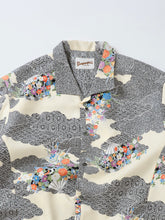 画像をギャラリービューアに読み込む, 地紙地紋に扇花模様【L・化繊】