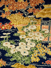 画像をギャラリービューアに読み込む, 芝草に菊・楓梅古典柄模様【L・化繊】