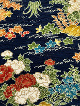 画像をギャラリービューアに読み込む, 芝草に菊・楓梅古典柄模様【L・化繊】