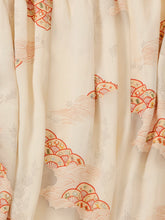 画像をギャラリービューアに読み込む, 波に車青海波に宝模様【絹】