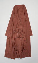 画像をギャラリービューアに読み込む, 海老茶の色無地(作家着物)【四つ釦】