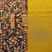 画像をギャラリービューアに読み込む, 雲地紋に亀甲更紗模様×色無地【L】